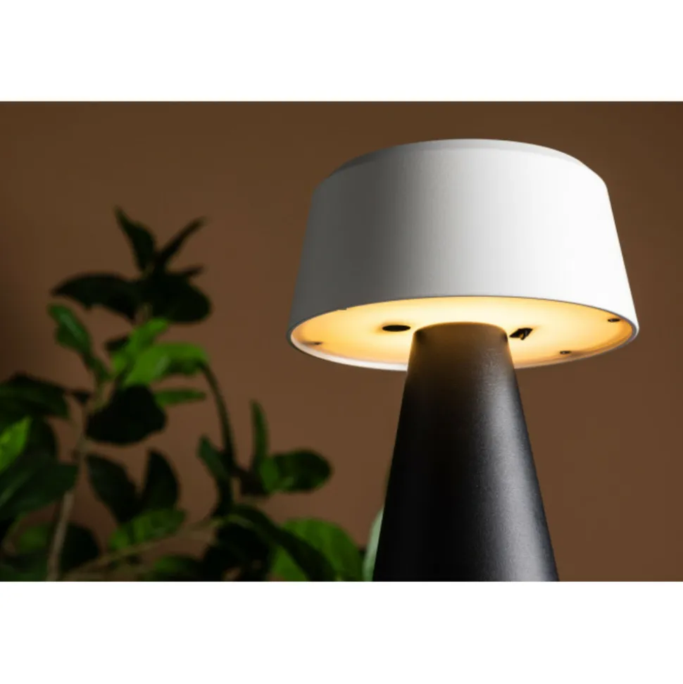 PARIS PRIX - Lampe à poser d'extérieur led "stratford" 23cm noir