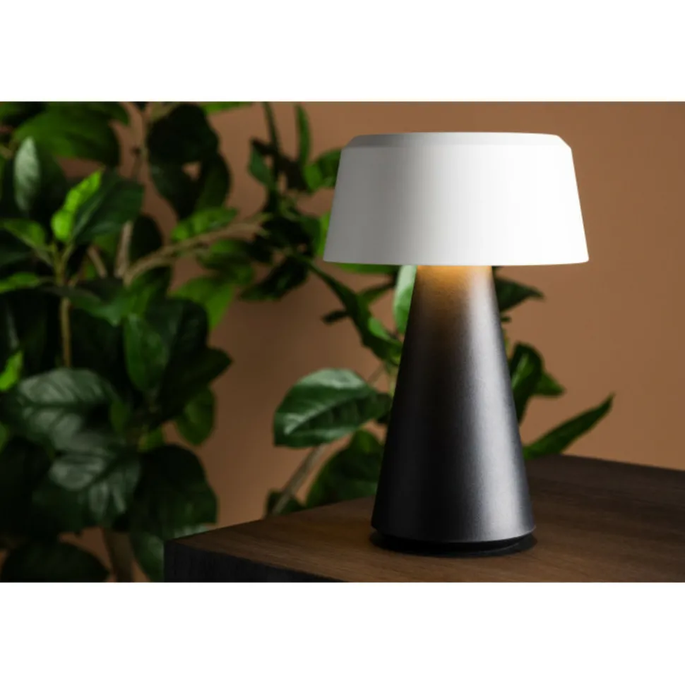 PARIS PRIX - Lampe à poser d'extérieur led "stratford" 23cm noir