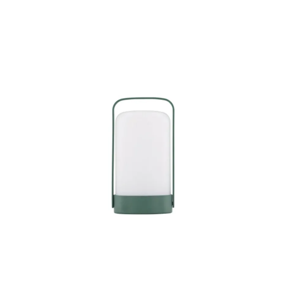 PARIS PRIX - Lampe à poser d'extérieur led "fern" 22cm vert