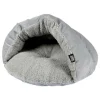 PARIS PRIX - Niche chausson pour chat "sweet cat" 45cm gris clair