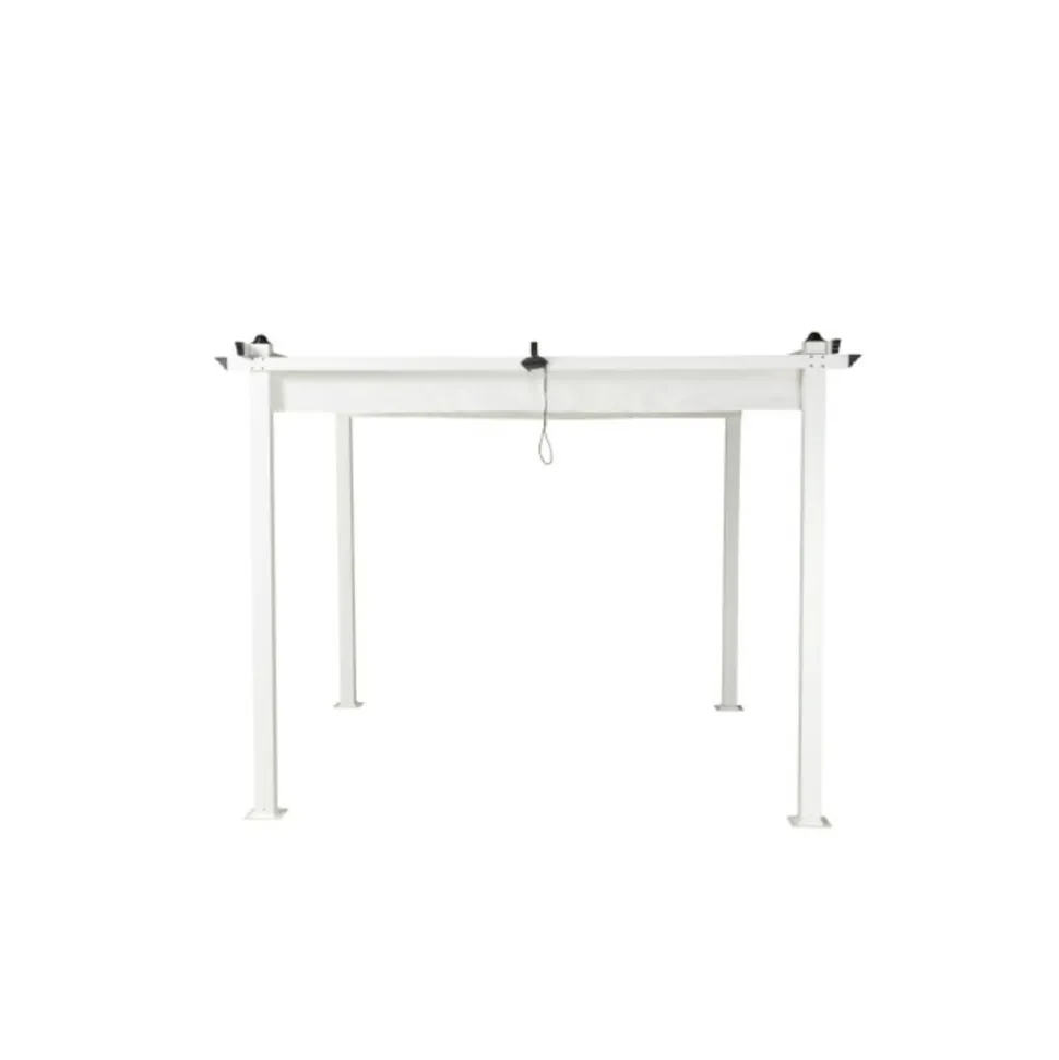 PARIS PRIX - Pergola avec toit "lazio" 295cm blanc