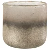 PARIS PRIX - Photophore design en verre "camille" 14cm rose