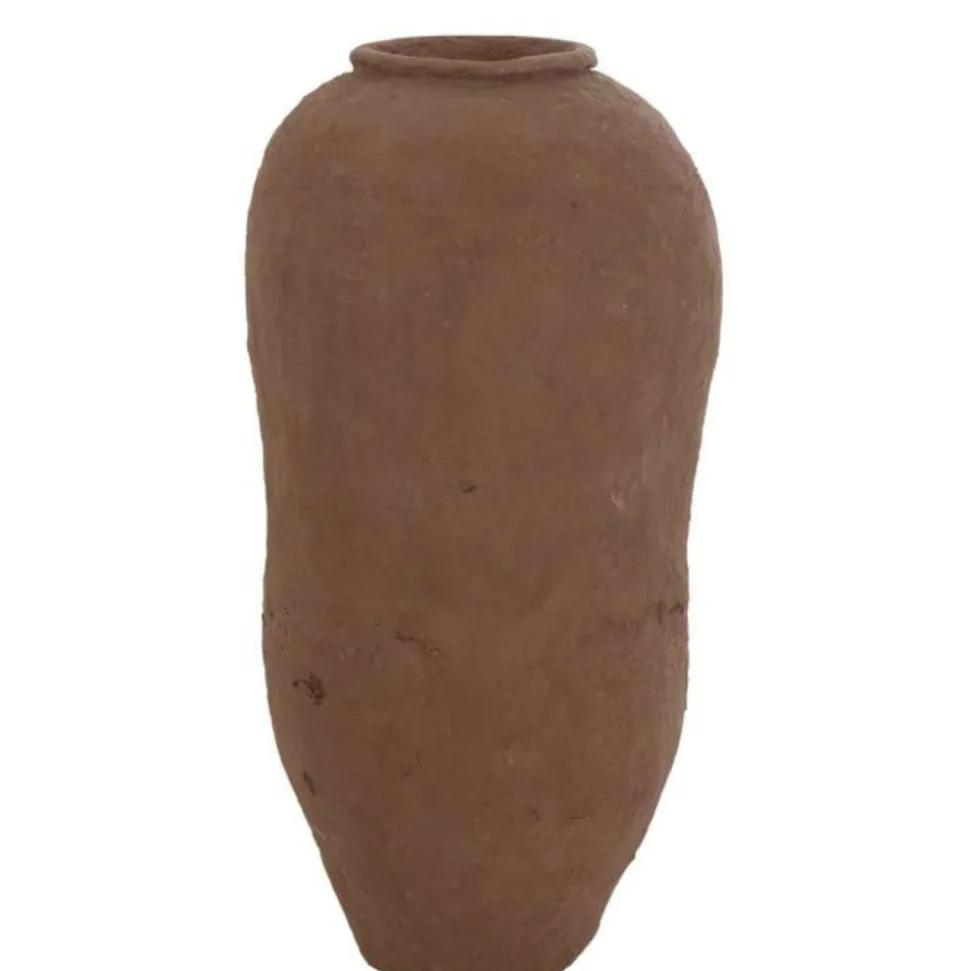 PARIS PRIX - Vase design "papier mâché" 96cm marron