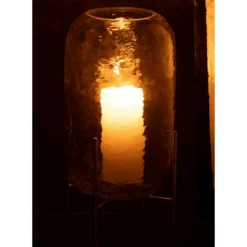 PARIS PRIX - Vase sur pied en verre