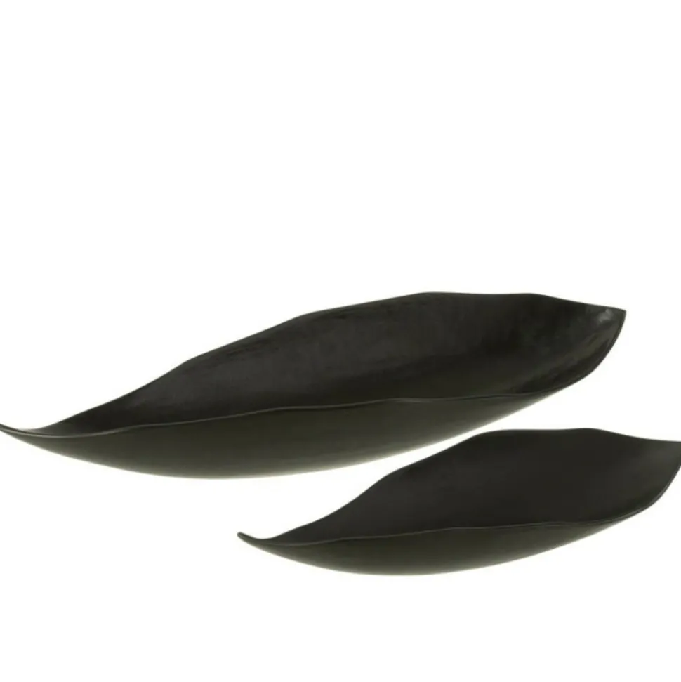 PARIS PRIX - Vide-poche design feuille "john" 67cm noir
