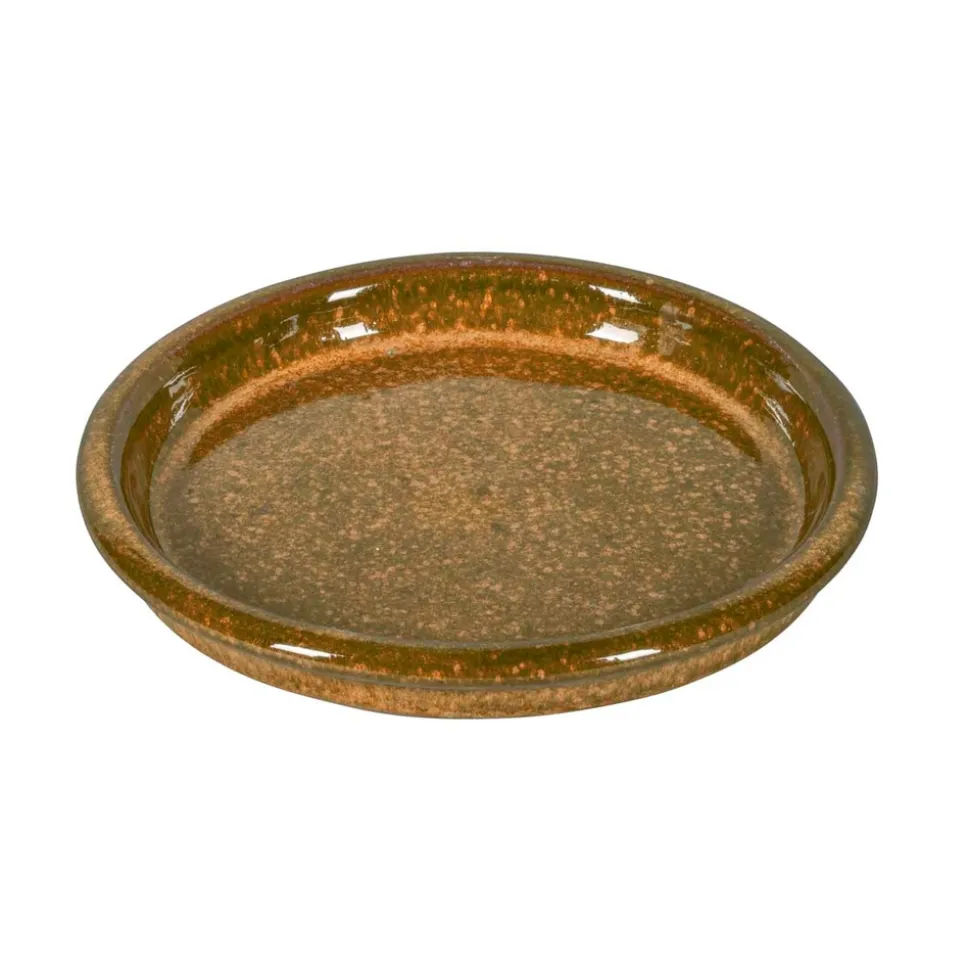 PASSION FOR POTTERY - Soucoupe en terre cuite émaillée KL F, beige - D.31cm