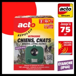 PIER 17 NEW YORK - Retro repulsif ultrason chiens chats photovoltaique - retro