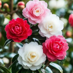PLANT IN A BOX - Camélia - set de 3 - camellia japonica - hauteur 25-40cm - ⌀9cm