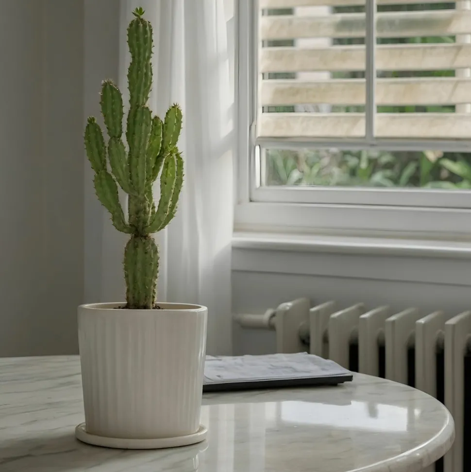 PLANT IN A BOX - Euphorbe ingens - set de 2 - euphorbia ingens - hauteur 50-60cm - ⌀17cm
