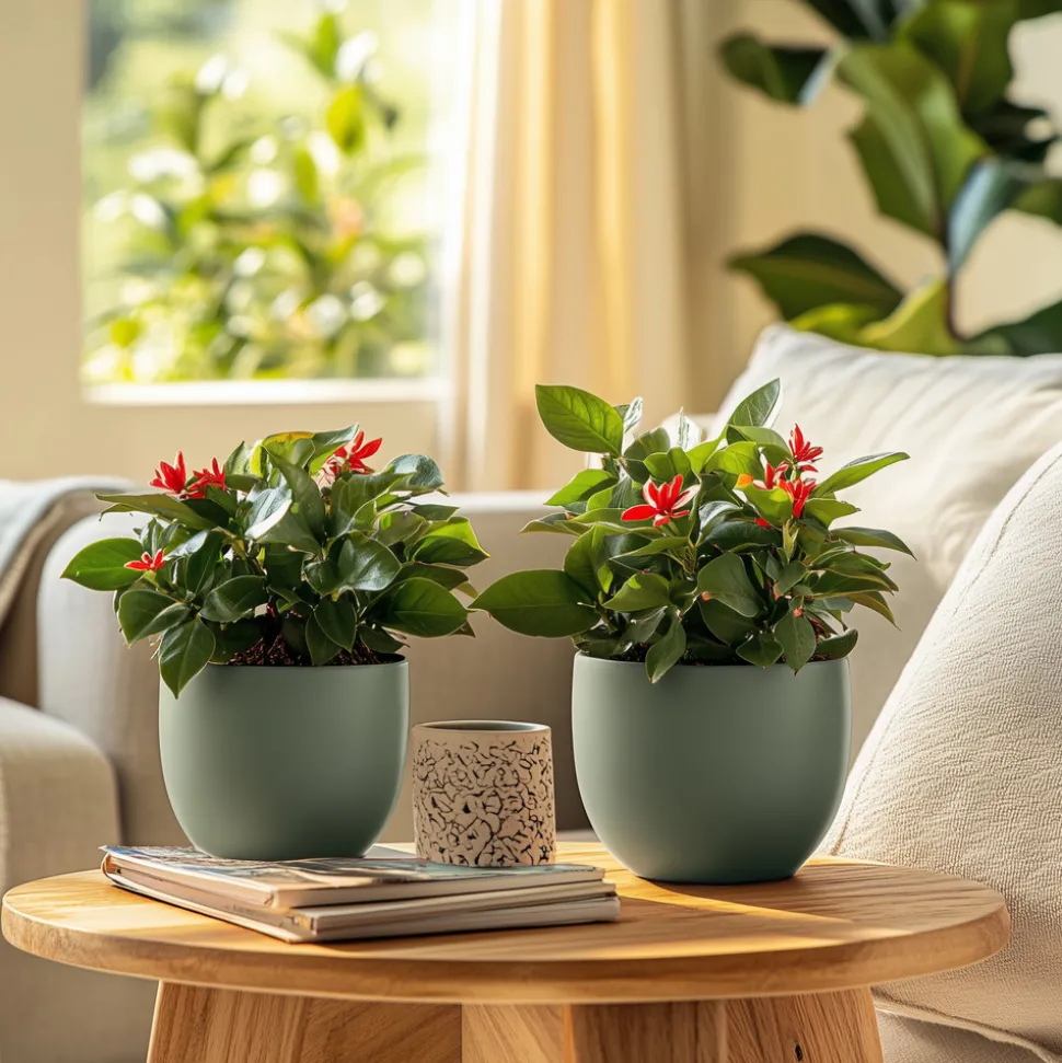 PLANT IN A BOX - Euphorbe de madagascar - euphorbia 'milii' - hauteur 25-35cm - ⌀13cm