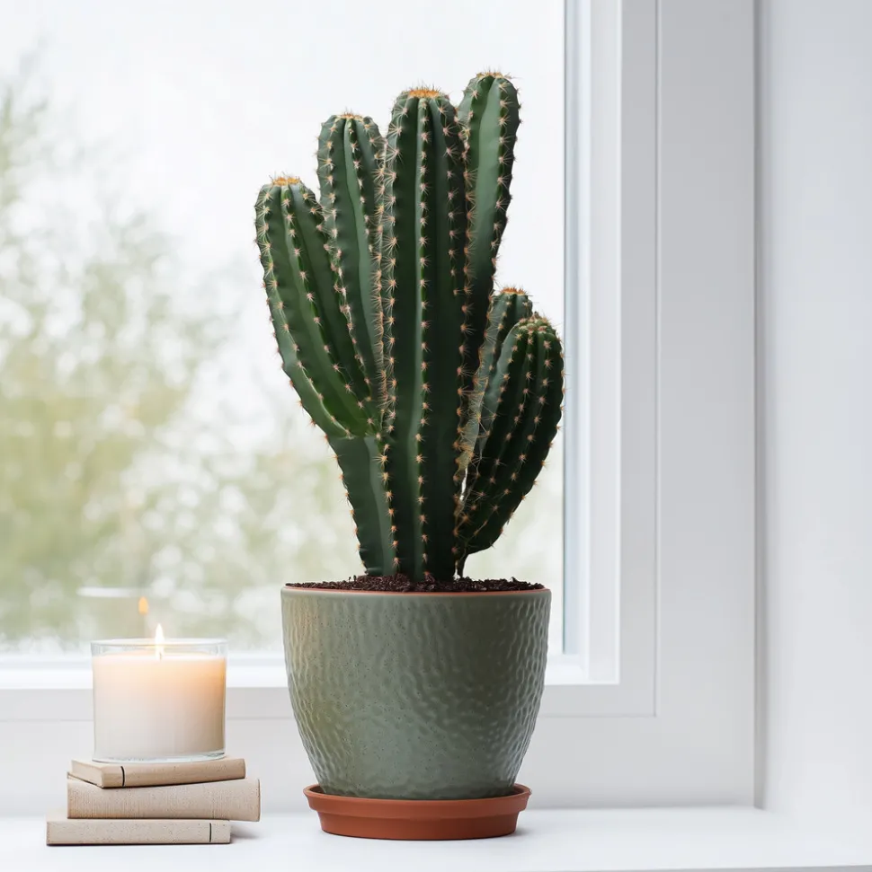 PLANT IN A BOX - Euphorbe ingens - euphorbia ingens - hauteur 85-95cm - ⌀24cm