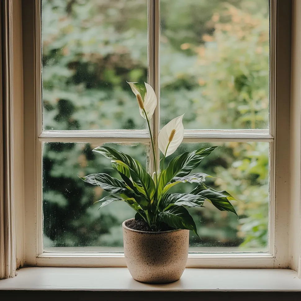 PLANT IN A BOX - Fleur de lune - set de 2 - spathiphyllum 'lima' - hauteur 60-75cm - ⌀17cm