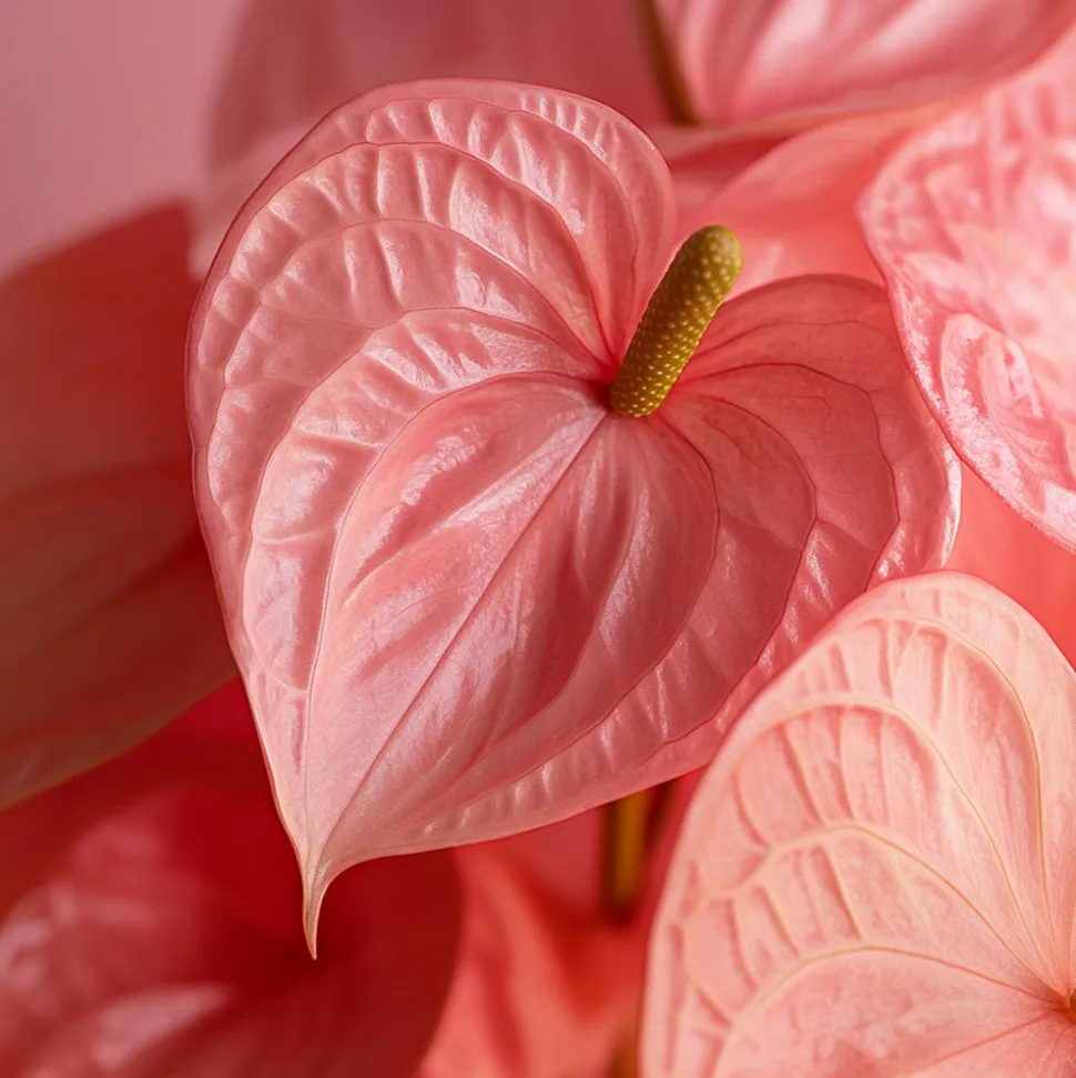 PLANT IN A BOX - Langue de feu - anthurium 'sweet dream' - hauteur 35-45cm - ø12cm