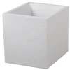 POETIC - Bac carré Graphit en polypropylène blanc cérusé - 39,5x39,5x43,5 cm