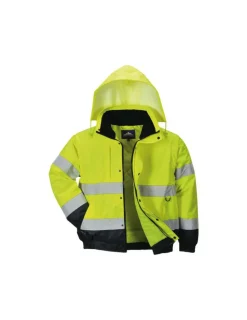 PORTWEST - Blouson 2-en-1 hivis couleur : jaune taille m - portwest