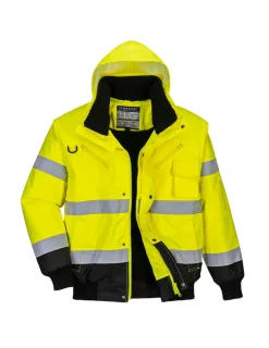 PORTWEST - Blouson haute-visibilité bicolore couleur : jaune/noir taille xl - portwest