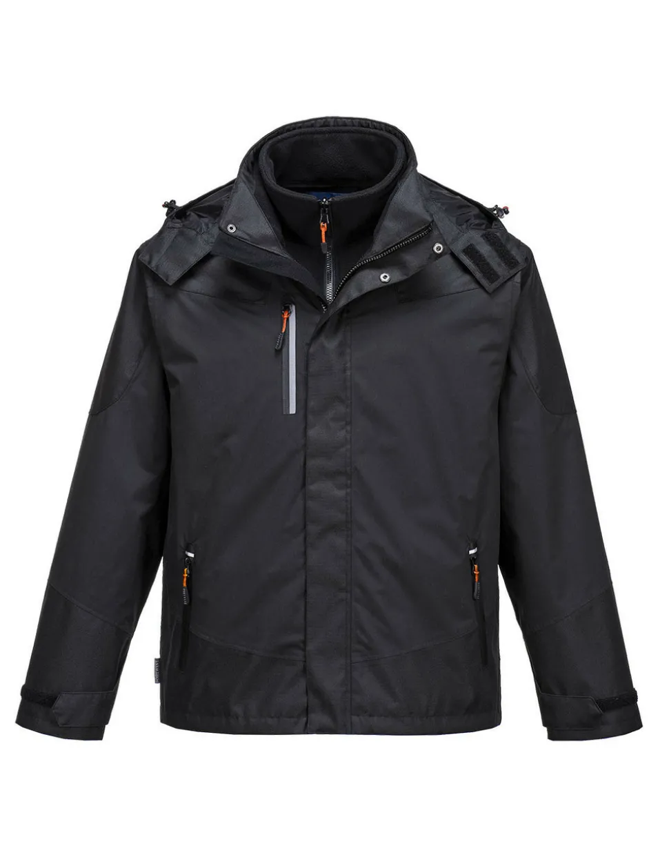 PORTWEST - Parka 3 en 1 radial couleur : noir taille xl - portwest