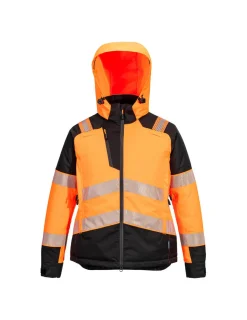 PORTWEST - Parka d'hiver hv femmes pw3 - taille xl - orange/noir - portwest