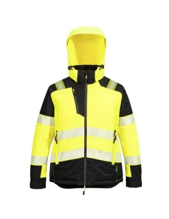 PORTWEST - Parka d'hiver hv femmes pw3 - taille xxl - jaune/noir - portwest
