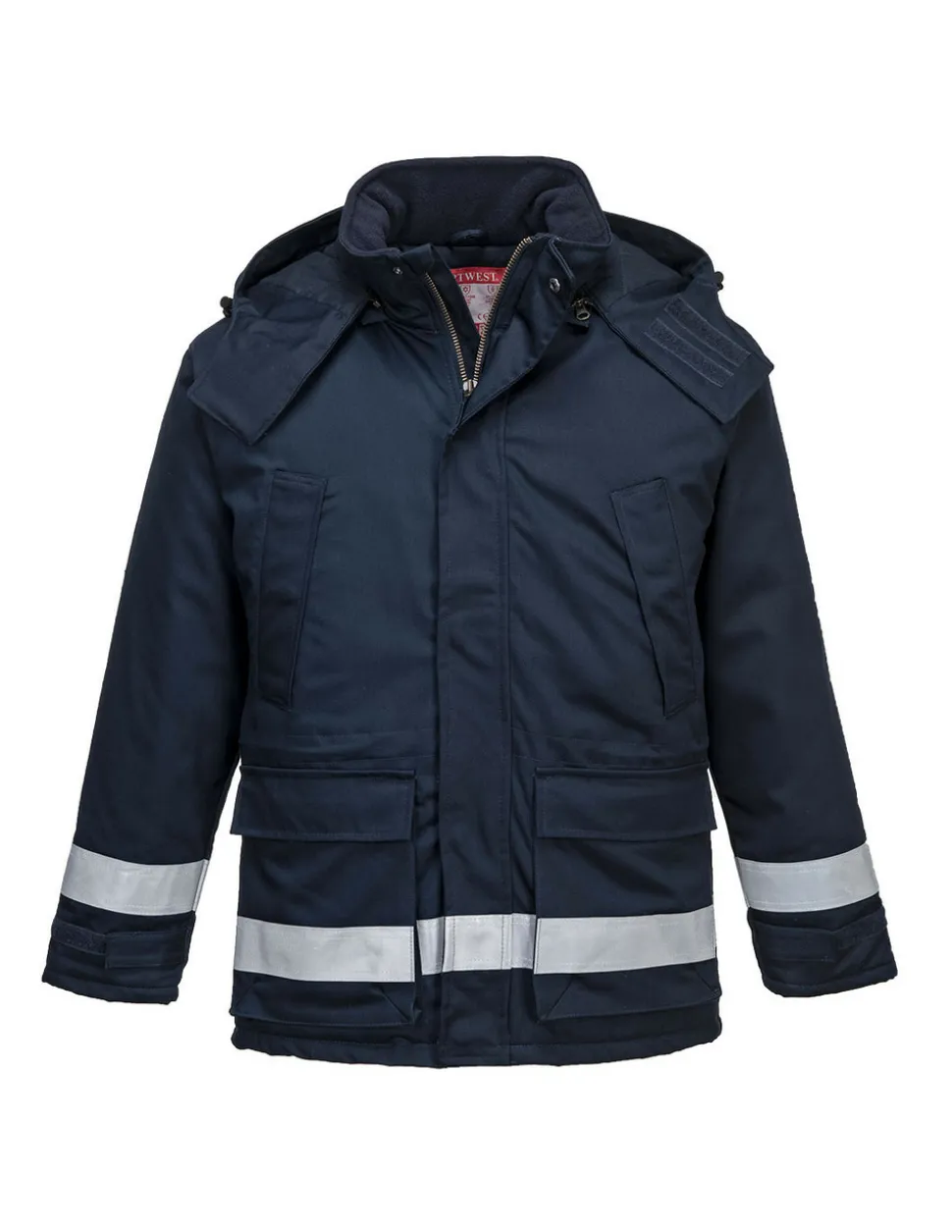 PORTWEST - Parka hiver fr anti-statique couleur : marine taille l - portwest