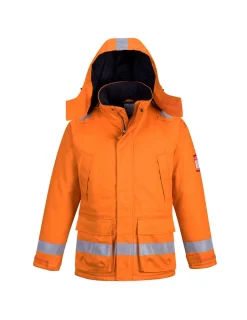 PORTWEST - Parka hiver fr anti-statique couleur : orange taille xxl - portwest