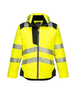 PORTWEST - Parka hv pw3 couleur : jaune/noir taille m - portwest