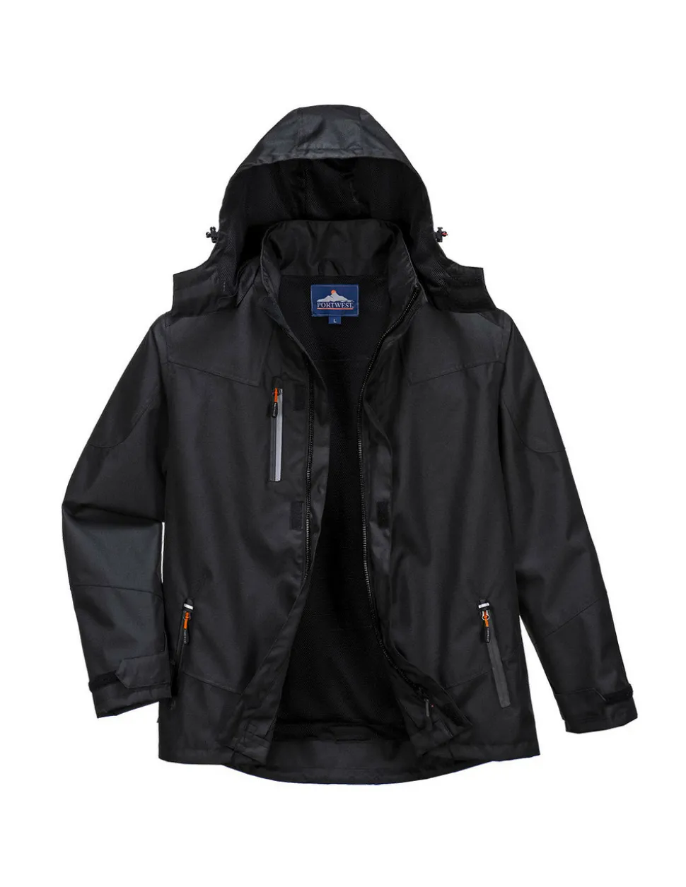PORTWEST - Veste coach extérieure couleur : noir taille l - portwest
