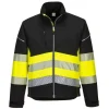 PORTWEST - Veste softshell pw3 haute visibilité classe 1 couleur : noir/jaune taille l - portwest