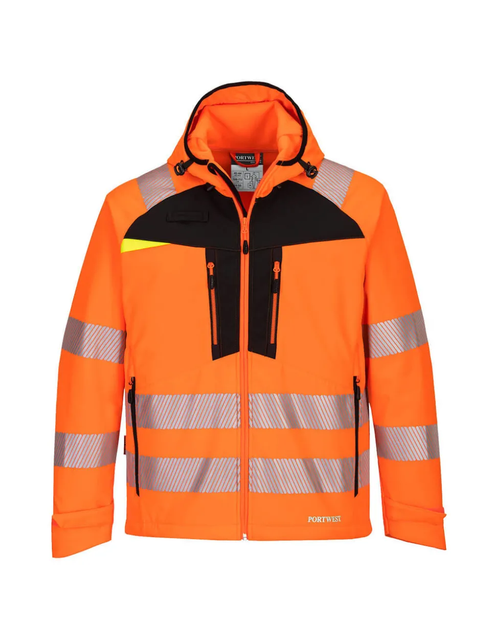 PORTWEST - Veste softshell hv dx4 - taille 6xl - orange/noir - portwest