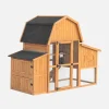 Poulailler 6 poules bois de sapin - 195.5 x 90 x 152.5 cm - gasconne