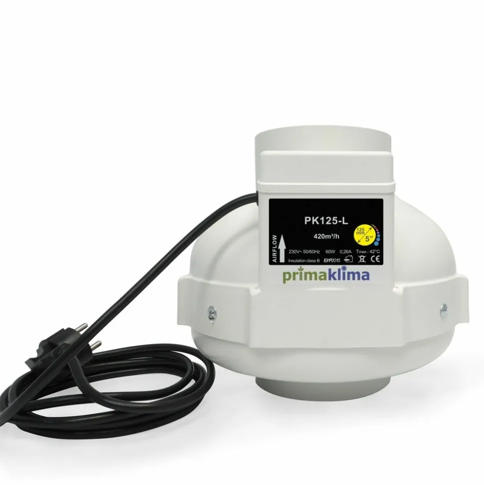 PRIMA KLIMA - Extracteur d'air 360 m3/h - 1 vitesse - diamètre 125mm