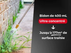 PROTECT EXPERT - Protect expert désherbant ultra concentré - cours allées terrasses - agit sous 3h - 400ml - jusqu鈥² traités procouru400