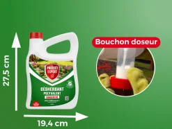 PROTECT EXPERT - Protect expert désherbant polyvalent concentré - effets visibles en 3h - 2,5l - jusqu鈥² traités - bidon doseur proherbio25n