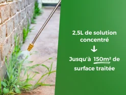 PROTECT EXPERT - Protect expert désherbant polyvalent concentré - effets visibles en 3h - 2,5l - jusqu鈥² traités - bidon doseur proherbio25n