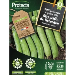PROTECTA - Graines paysannes - pois nain à grain ridé merveille de kelvedon