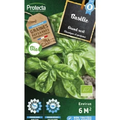 PROTECTA - Graines paysannes - basilic grand vert bio