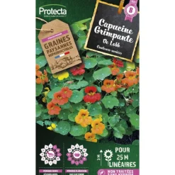 PROTECTA - Graines paysannes - capucine grande simple de lobb
