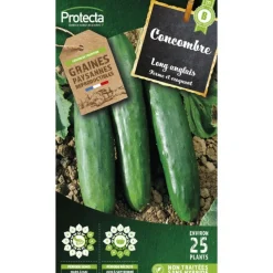 PROTECTA - Graines paysannes - concombre vert long anglais