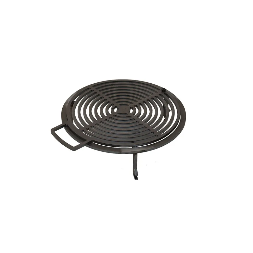 QUOCO - Brasero piatto large noir ø94 + grille + spatule + housse