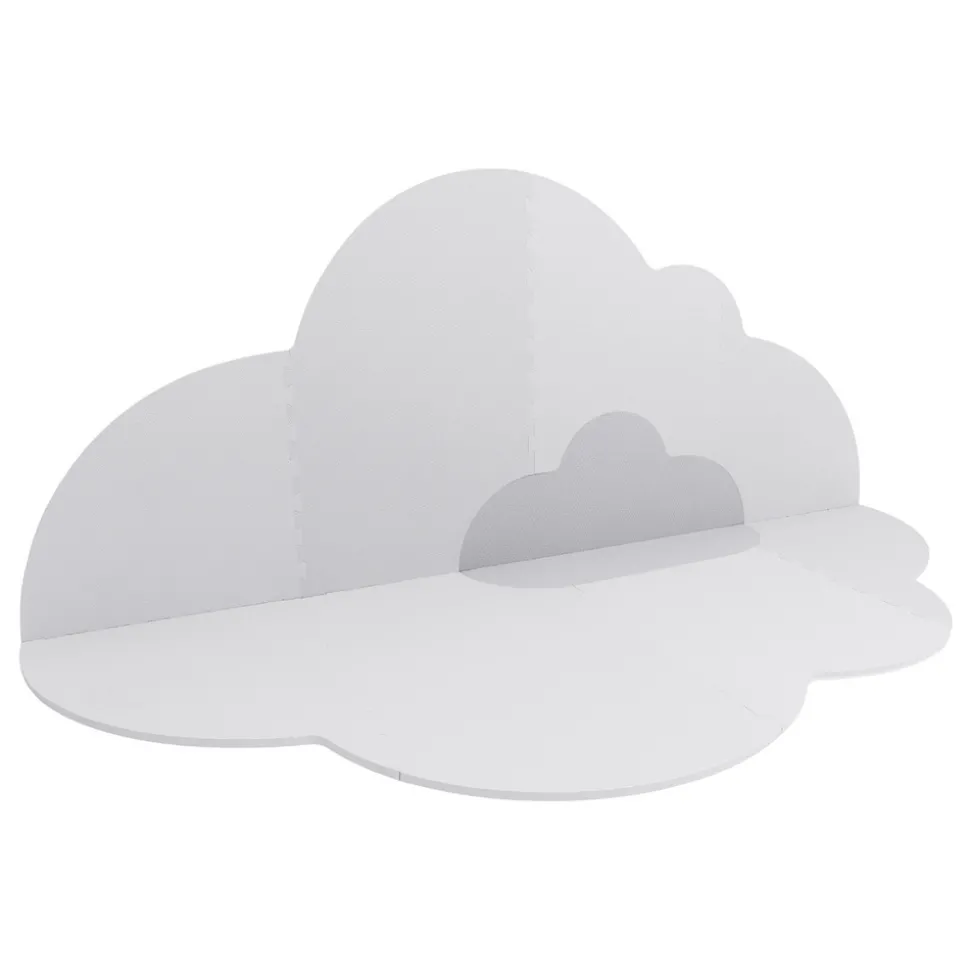 QUUT - Grand tapis de jeu nuage gris perle
