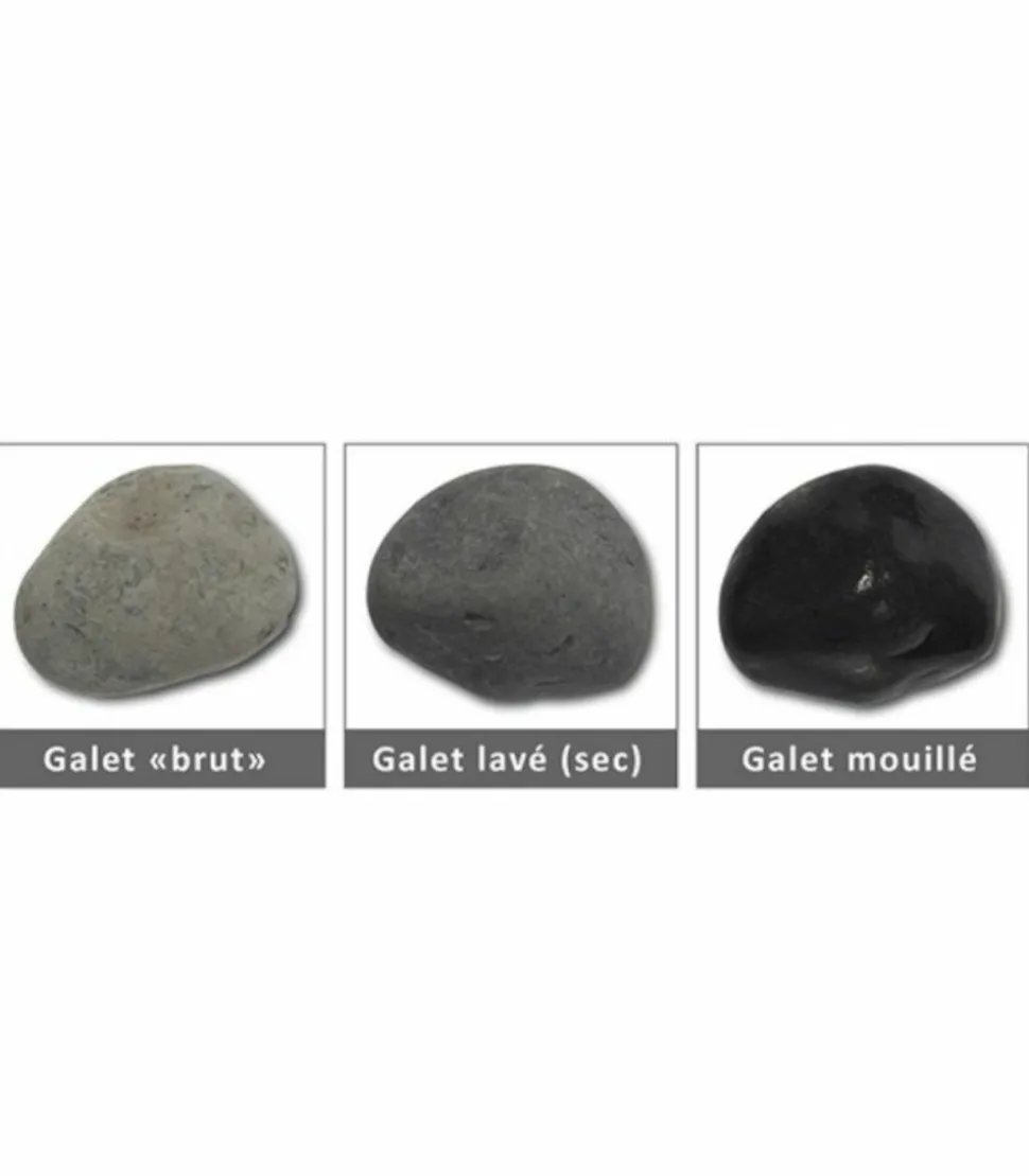 RACINE - Paillage minéral galet marbre noir 24-40mm, 10 filets de 20kg - f-pai068-10x20
