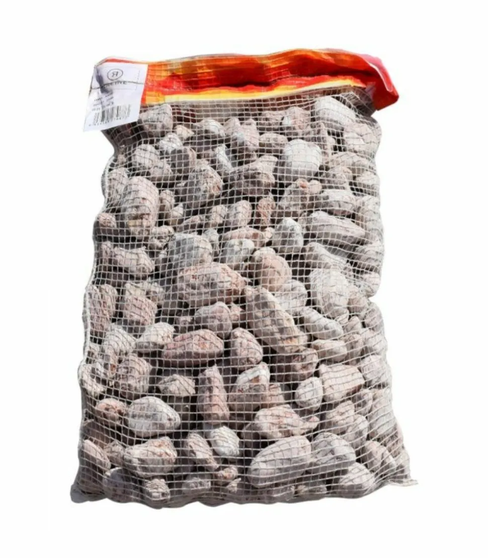 RACINE - Paillage minéral galet marbre rouge 25-40mm, 10 sacs de 20 kg - f-pai070-10x20