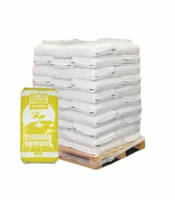 RACINE - Terreau économique universel 100% naturel 60 sacs de 40 litres pour fleurs arbustes