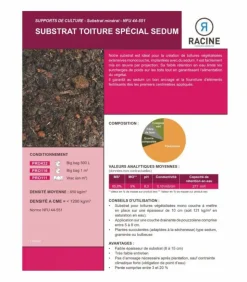 RACINE - Terreau substrat toitures végétalisées spécial sedum big bag 1 m3