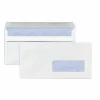 RAJA - 400 enveloppes blanches en papier avec fenêtre - 11 x 22 cm