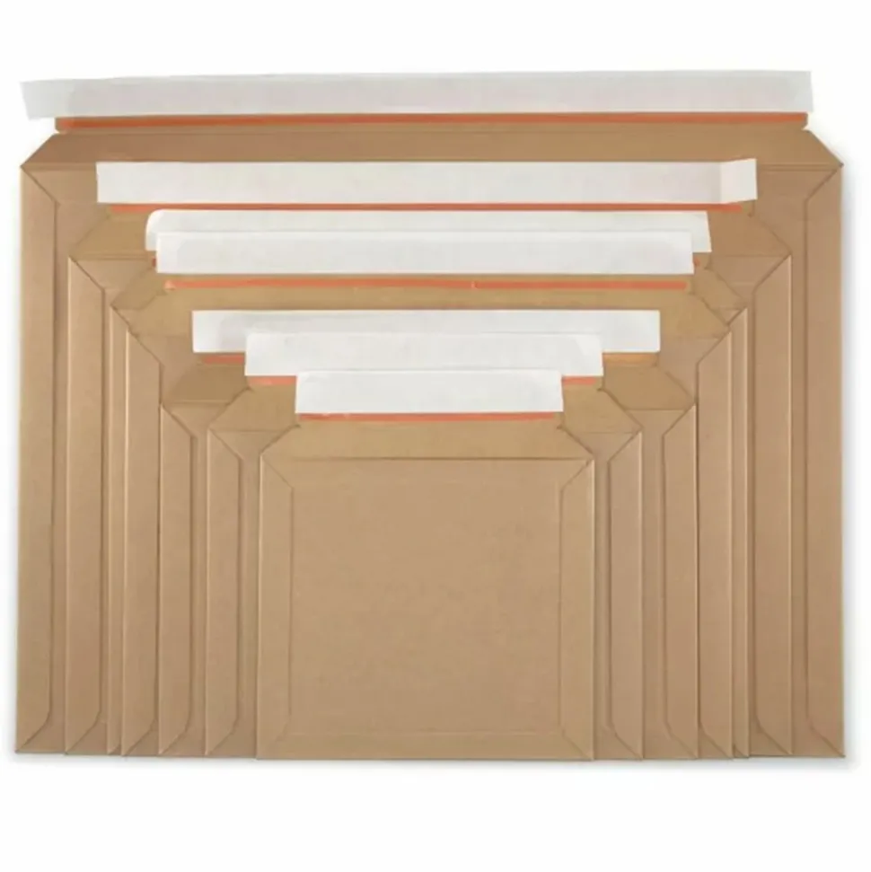 RAJA - 5 pochettes cartonnées fermeture adhésive - 33,4 x 23,4 cm