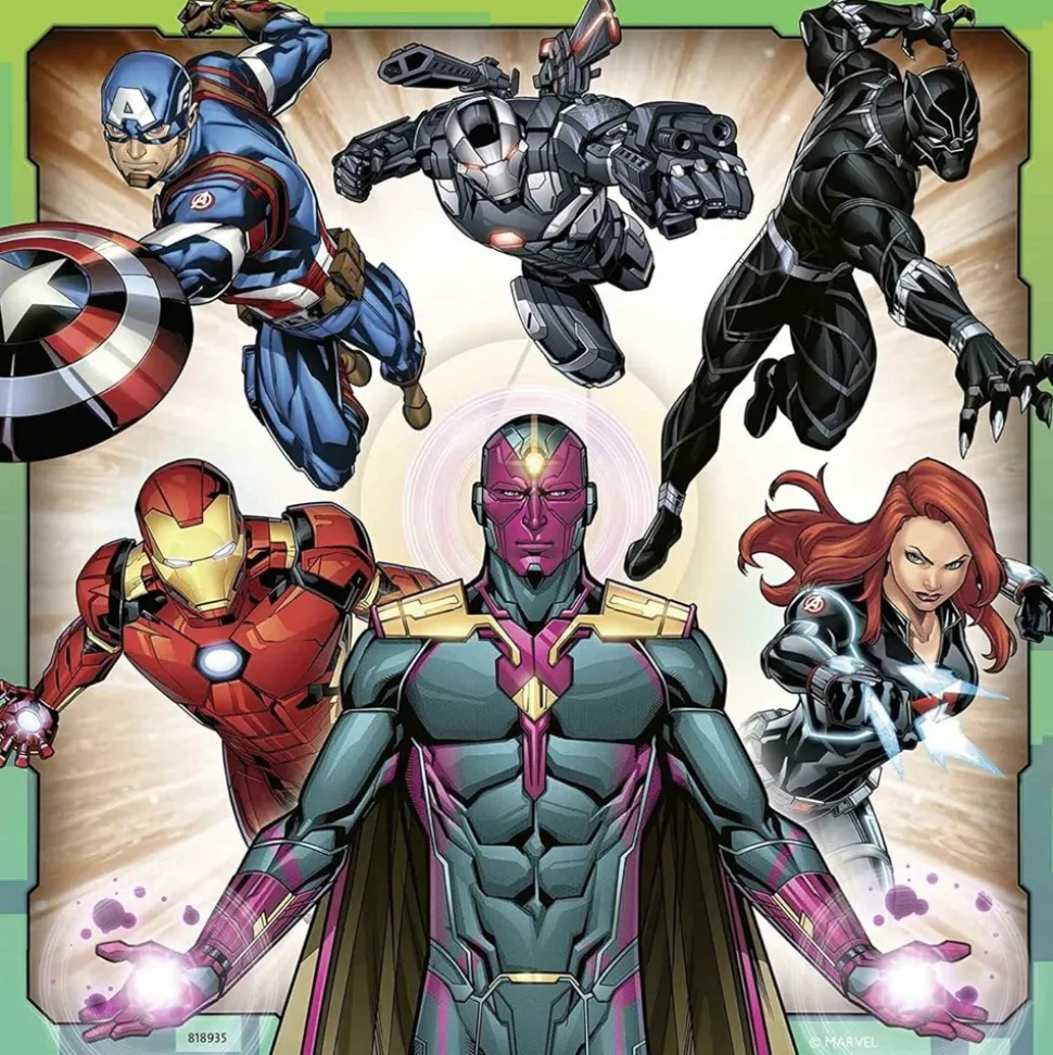 RAVENSBURGER - Puzzle les puissants avengers 3x49 pcs