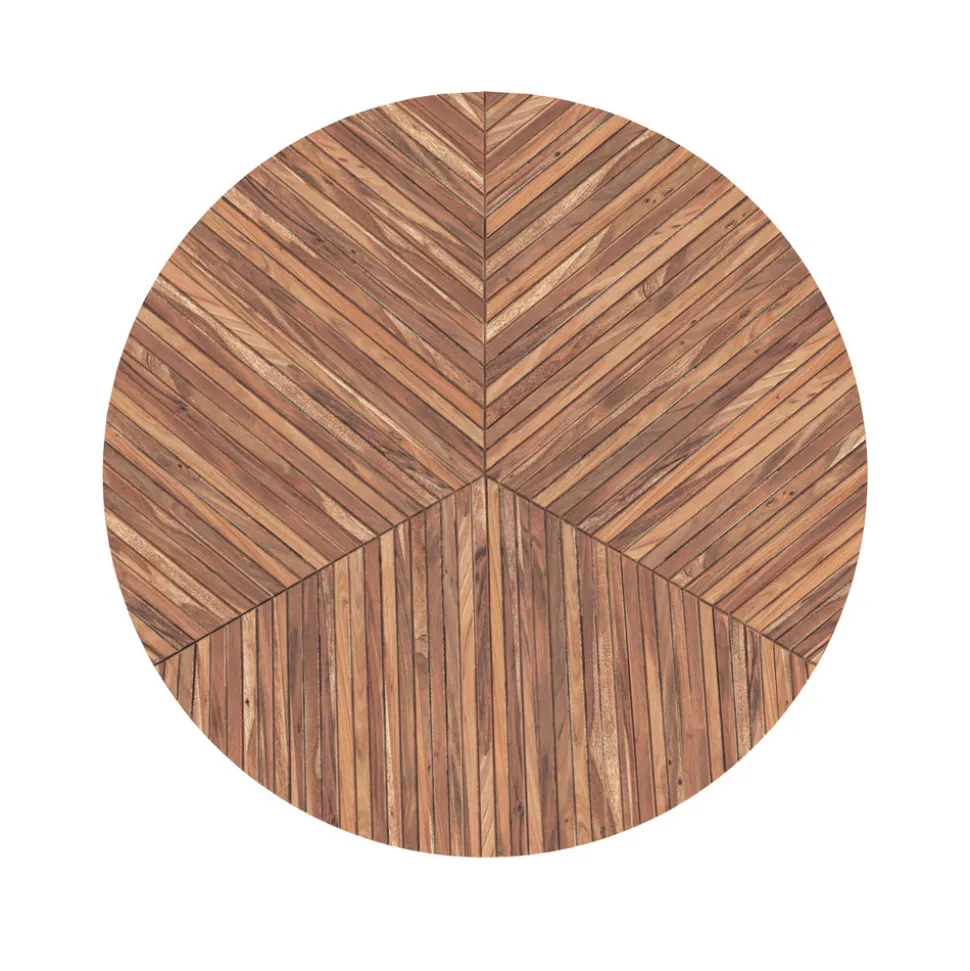 RENDEZ-VOUS DÉCO - Ella - table basse ronde en bois d'acacia d80 cm