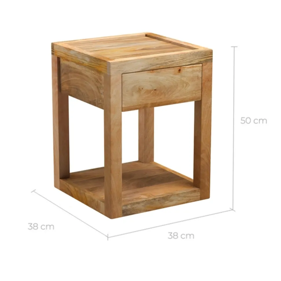 RENDEZ-VOUS DÉCO - Jakarta - table de chevet 1 tiroir en bois de manguier