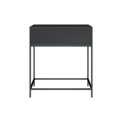 RENDEZ-VOUS DÉCO - Jakson - table de chevet 1 tiroir en bois d'acacia et métal noir